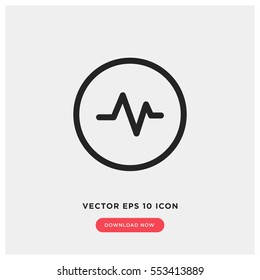 Heart rate vector icon