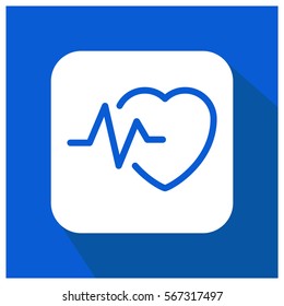 Heart rate vector icon
