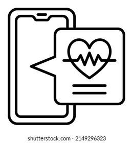 Heart Rate vector icon. Can be used for printing, mobile and web applications.