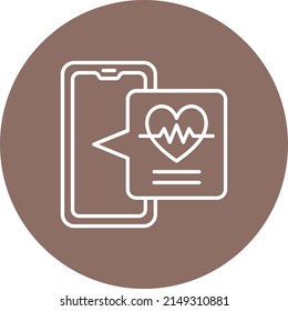 Heart Rate vector icon. Can be used for printing, mobile and web applications.
