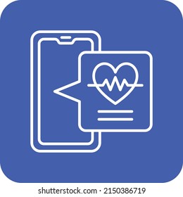 Heart Rate vector icon. Can be used for printing, mobile and web applications.
