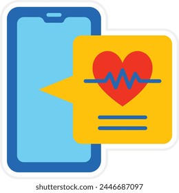 Heart Rate vector icon. Can be used for printing, mobile and web applications.