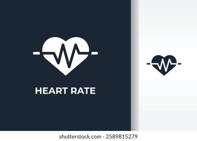 Heart Rate Vector, Icon Or Logo Sign Isolated Symbol Illustration