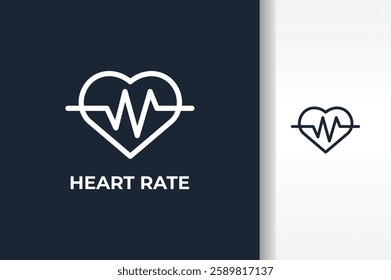 Heart Rate Vector, Icon Or Logo Sign Isolated Symbol Illustration