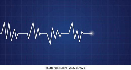 Ilustração do vetor de frequência cardíaca. Adequado para necessidades médicas.