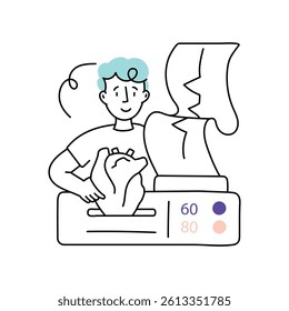Heart rate  Vector Style Illustration