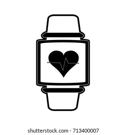 heart rate wrist monitor fitness band icon image