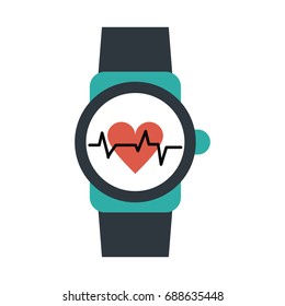 heart rate wrist monitor icon image 