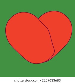 heart  red  green  background  icon  background  beauty  cute