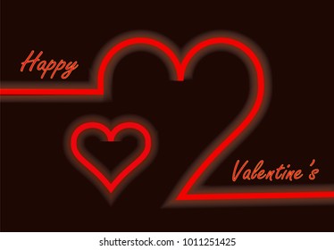  Heart Red Icon line Vector , Love Symbol Valentine s Day