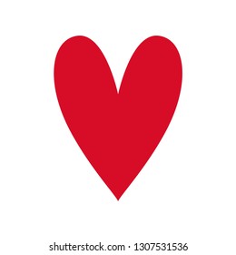 Heart red icon love vector valentine icon vector isolated eps 10
