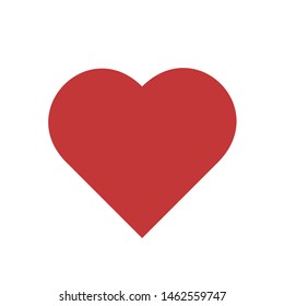Heart red icon. Vector illustration EPS10