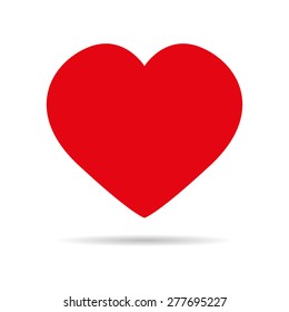 Heart red icon vector illustration