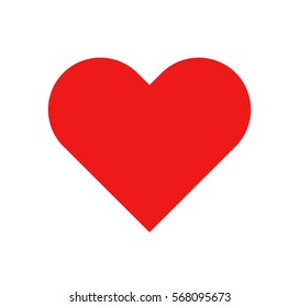 Heart red icon vector illustration