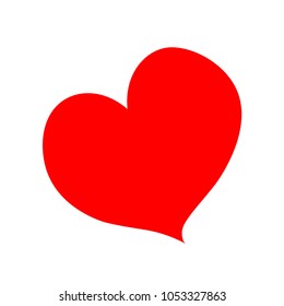 heart red love icon vector eps 10