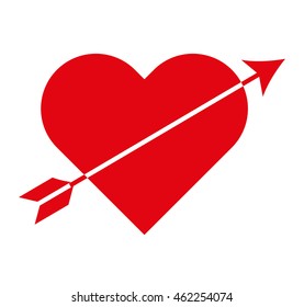 heart red love icon vector illustration design