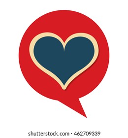heart red love icon vector illustration design
