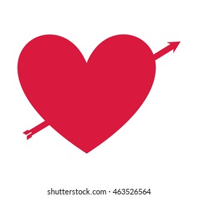 heart red love icon vector illustration design