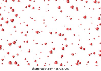 Heart red, on a light background. Valentine's day. 