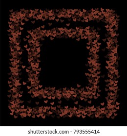Heart red outline which consists of isolated elements. Modern style with beautiful elements in heart red outline.  Can be used as print, wallpaper, cards, valentine cards, logo, background and etc.