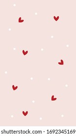 Heart red Pattern, Heart pink seamless Background, Heart Wallpaper Love Cards Vector Illustration, Heart wallpaper love romance and wedding symbols.