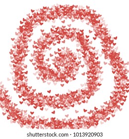 Heart red pattern which consists of isolated elements. Modern style with beautiful elements in heart red pattern. Can be used as print, wallpaper, cards, valentine cards, logo, background and etc.