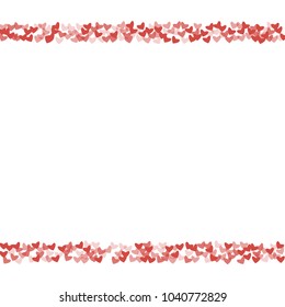 Heart red pattern which consists of isolated elements. Modern style with beautiful elements in heart red pattern. Can be used as print, wallpaper, cards, valentine cards, logo, background and etc.