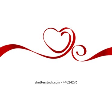 Heart From Red Ribbon