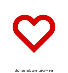 Heart Red Vector Icon