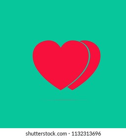 Heart Red vector illustration 