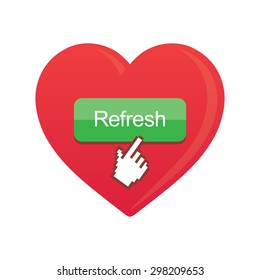Heart with refresh button.