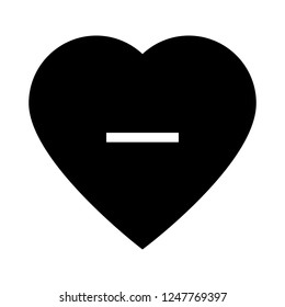 heart remove glyphs icon