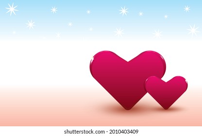 El corazón representa el amor que se da. Idóneo para el festival del amor