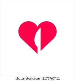 diseño del logotipo del restaurante del corazón signo vectorial