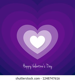 Heart In Retro Movement For Valentine's Day Layout/Cover. Minimalist Creative Design Concept. Stock Vector Illustration. Modern and Abstract Background