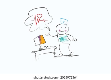 diseño de caracteres electrocardiográficos de ritmo cardíaco