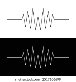 Ritmo cardíaco , eletrocardiograma, sinal ECG - EKG, elemento de design de conceito de linha de pulso de batimento cardíaco isolado em fundo transparente, Conceito de esporte. Sinais de ritmo no eps 10.