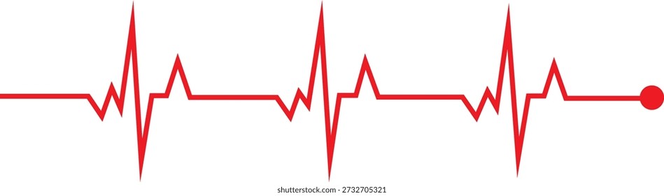 Ilustração De Vetor De Ícone De Ritmo Cardíaco Para Design De Cardiologia De Saúde Médica Com Símbolo De Linha De Pulso Em Iconografia De Monitoramento De Grupo De Coleção De Estilo Moderno.