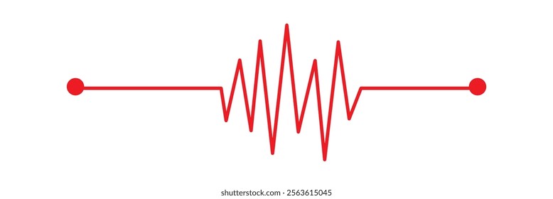 heart rhythm set , Electrocardiogram, ECG - EKG signal, Heart Beat pulse line concept design element isolated on transparent background, Concept of sport. Signs of rhythm in eps 10.