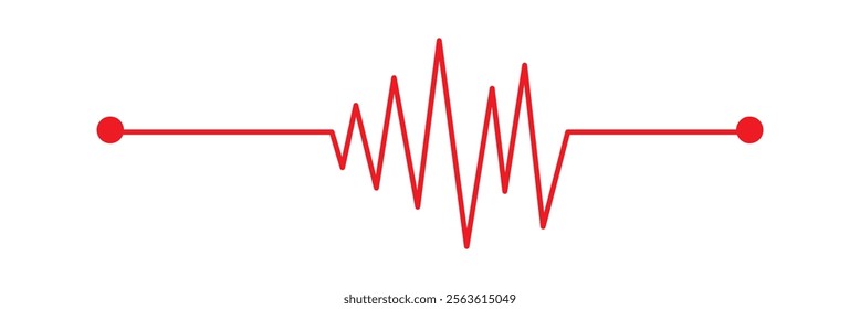 heart rhythm set , Electrocardiogram, ECG - EKG signal, Heart Beat pulse line concept design element isolated on transparent background, Concept of sport. Signs of rhythm in eps 10.