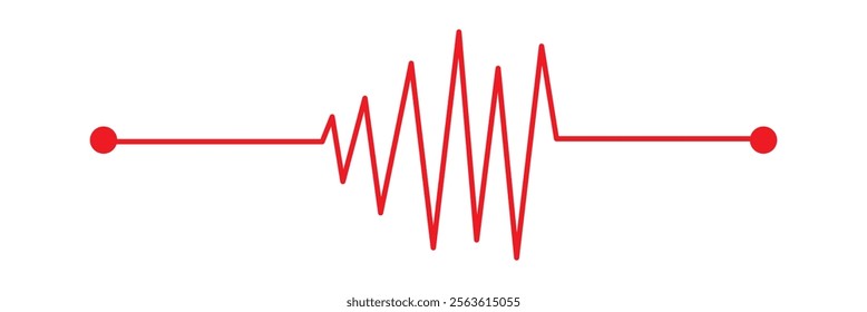 heart rhythm set , Electrocardiogram, ECG - EKG signal, Heart Beat pulse line concept design element isolated on transparent background, Concept of sport. Signs of rhythm in eps 10.