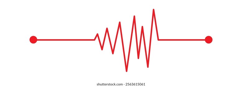 heart rhythm set , Electrocardiogram, ECG - EKG signal, Heart Beat pulse line concept design element isolated on transparent background, Concept of sport. Signs of rhythm in eps 10.