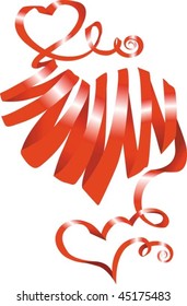 heart from a ribbon