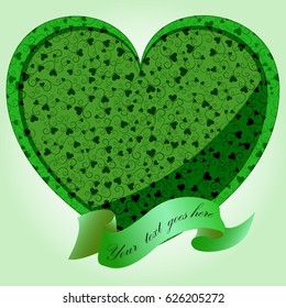 Heart with ribbon