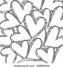 Heart from ribbon Valentine's day vector background