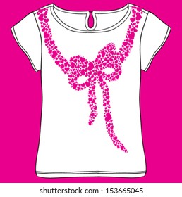 heart ribbon vector