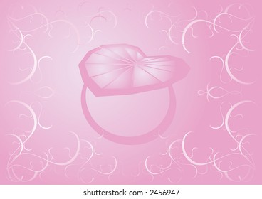 Heart ring background (special design for Valentine's Day)