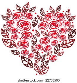 Heart rose