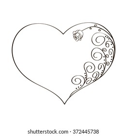 heart and rose
