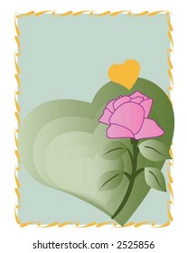 heart rose flower